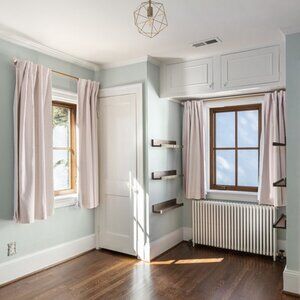 Pottery Barn Kids 44x63 Blackout Curtain Panels BLUSH PINK GOLD Polka Dots